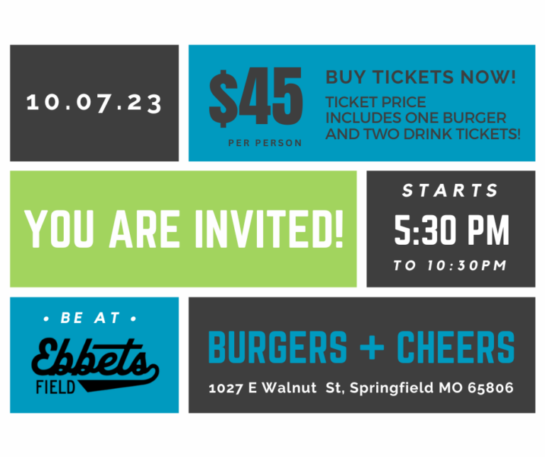 Save the Date Postcard Burgers and Cheers Facebook Post Landscape 1 768x644